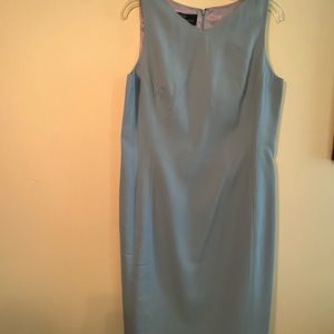 Vintage Hawksley & Wight Light blue wool dress. Size 10